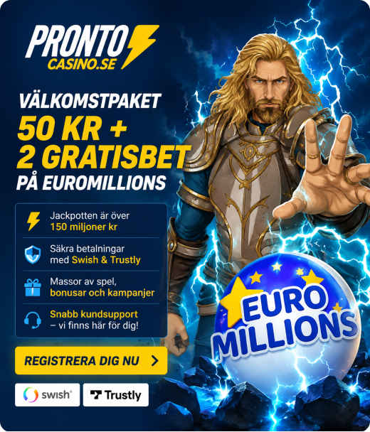 Pronto Casino Registrera